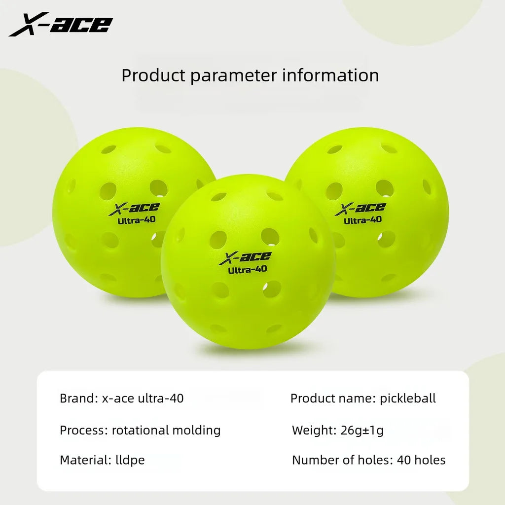 X-Ace Pickleballs – 60 Pack