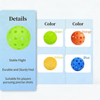 Indoor Pickleballs – 6/12 Pack