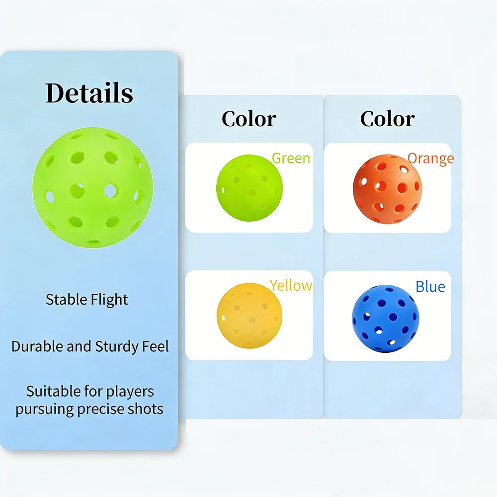 Indoor Pickleballs – 6/12 Pack