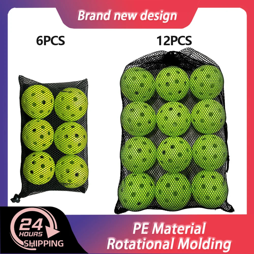Indoor Pickleballs – 6/12 Pack