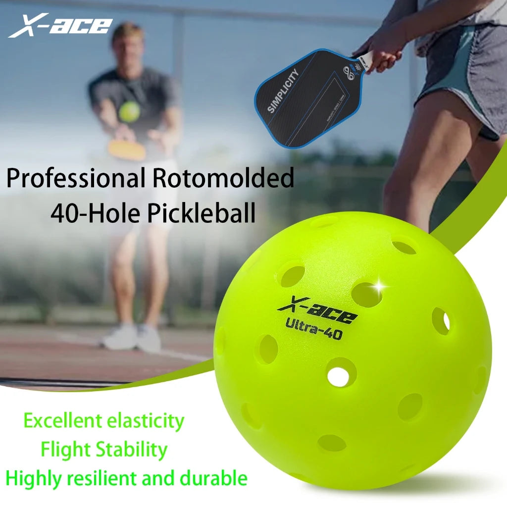 X-Ace Pickleballs – 60 Pack
