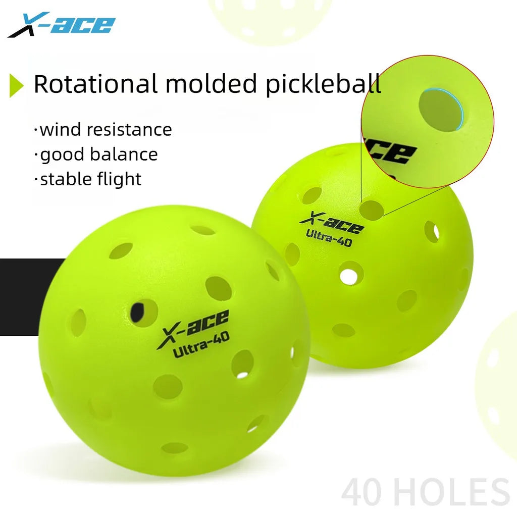X-Ace Pickleballs – 60 Pack